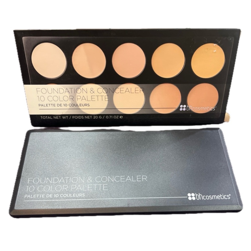 NIB BH Cosmetics Foundation & Concealer 10-Color Palette